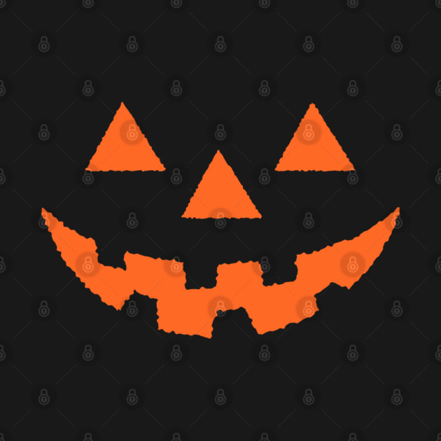 Jack O' Lantern Pumpkin Face ORANGE Halloween Costume TShirt by vo_maria