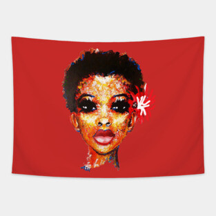 Curly Hair Short Afro Black Natural Hair Twa Tapestry