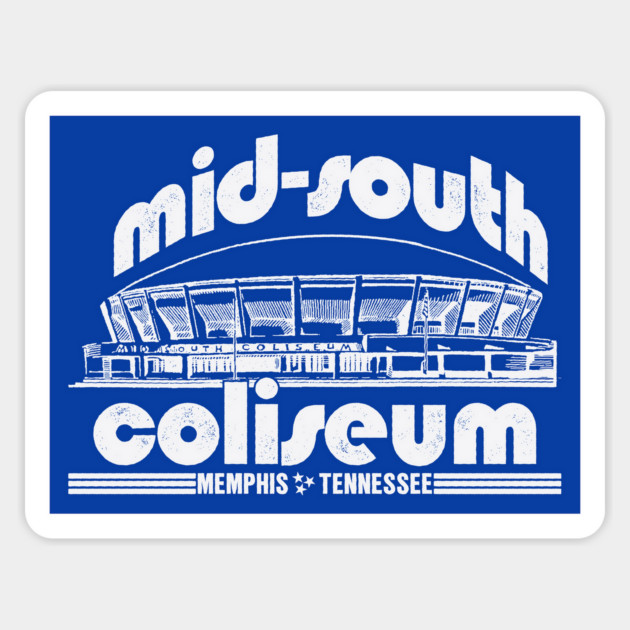 Mid-South Coliseum Sticker by rt-shirts