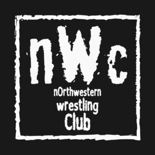 NWC NWC Northwestern Wrestling Club WHITE SQUARE T-Shirt