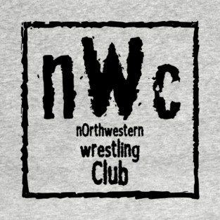 NWC Northwestern Wrestling Club BLACK SQUARE T-Shirt
