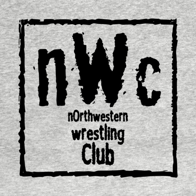 NWC Northwestern Wrestling Club BLACK SQUARE by Zombie Squad Clothing