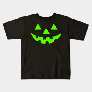 Jack O' Lantern GLOW EFFECT Pumpkin Halloween Costume Tshirt Kids T-Shirt