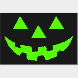 Jack O' Lantern GLOW EFFECT Pumpkin Halloween Costume Tshirt Posters and Art