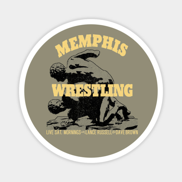 Memphis Wrestling with Lance Russell and Dave Brown Magnet by rt-shirts