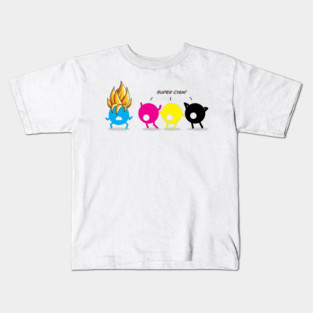 Super Cyan! Kids T-Shirt