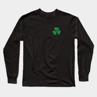 St Patricks Day Small Green Shamrock Long Sleeve T-Shirt