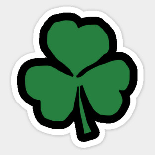 St Patricks Day Small Green Shamrock Sticker