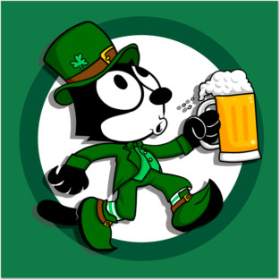 Felix St patrick's day Posters and Art