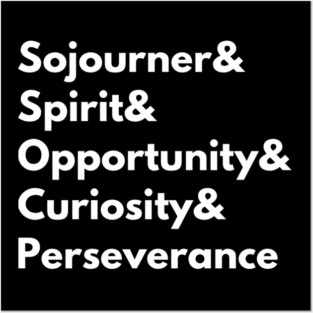 Sojourner & Spirit & Opportunity & Curiosity & Perseverance Posters and Art
