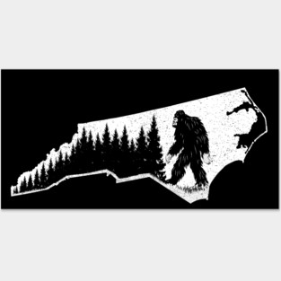 North Carolina Bigfoot Posters and Art
