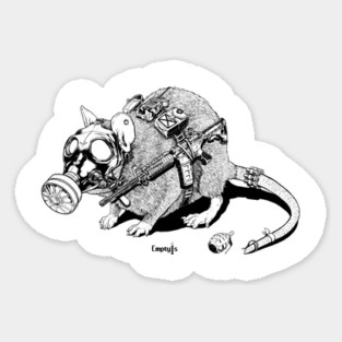 Rat Soldier Sticker