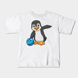 Penguin Bowling Bowling ball Kids T-Shirt