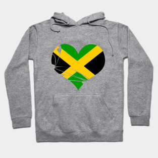 Jamaica heart Hoodie
