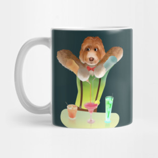 Master Bartender Dog - Cocktail Party Art Mug