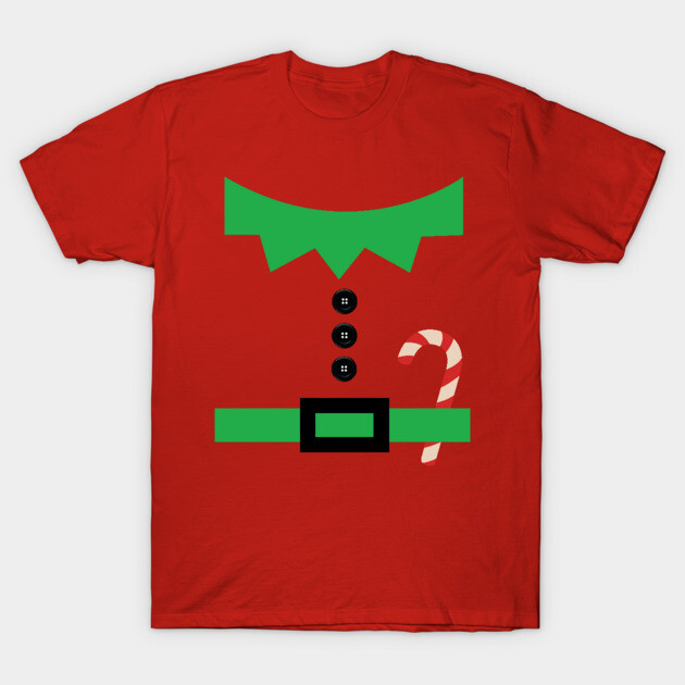 Elf Suit Shirt Funny Christmas Fancy Dress Outfit T-Shirt Elf