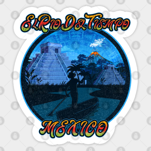 Distressed El Rio Del Tiempo Mexico Pavilion Gran Fiesta Tour Sticker by Joaddo