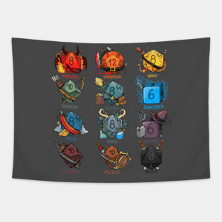 Dice Role Tapestry