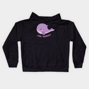 BTS tinytan whale plush love yourself Kids Hoodie