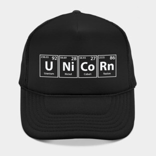 Unicorn (U-Ni-Co-Rn) Periodic Elements Spelling Hat