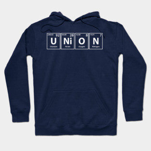 Union (U-Ni-O-N) Periodic Elements Spelling Hoodie