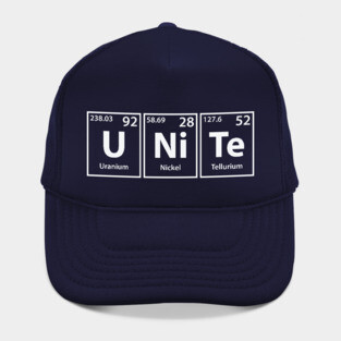 Unite (U-Ni-Te) Periodic Elements Spelling Hat