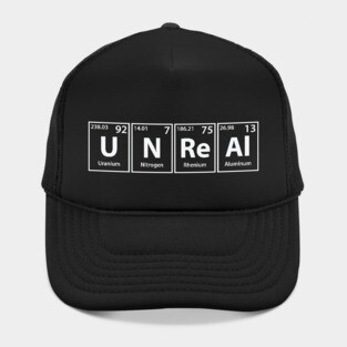 Unreal (U-N-Re-Al) Periodic Elements Spelling Hat
