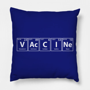 Vaccine (V-Ac-C-I-Ne) Periodic Elements Spelling Pillow