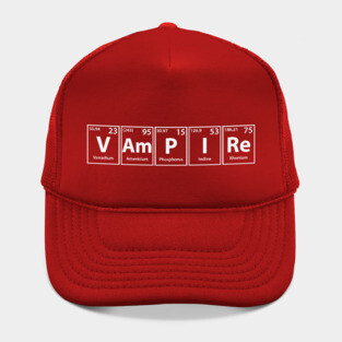 Vampire (V-Am-P-I-Re) Periodic Elements Spelling Hat