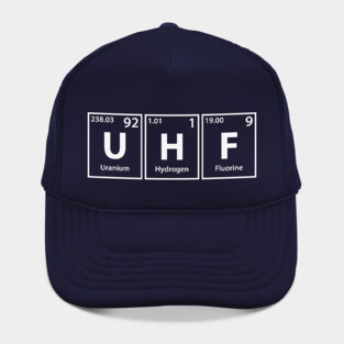Uhf (U-H-F) Periodic Elements Spelling Hat