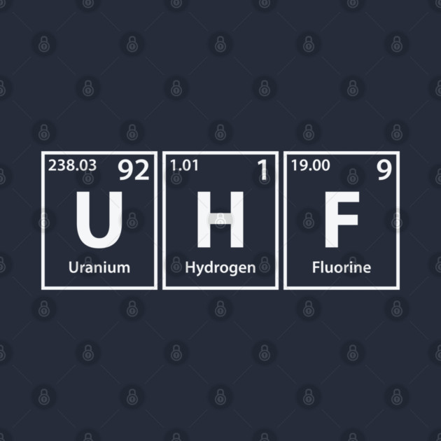 Uhf (U-H-F) Periodic Elements Spelling by Periodic Tees