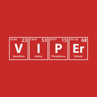 Viper (V-I-P-Er) Periodic Elements Spelling T-Shirt
