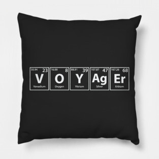 Voyager (V-O-Y-Ag-Er) Periodic Elements Spelling Pillow