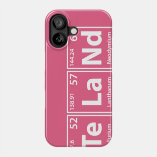 Wasteland (W-As-Te-La-Nd) Periodic Elements Spelling Phone Case