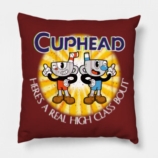 Cuphead and Mugman Pillow
