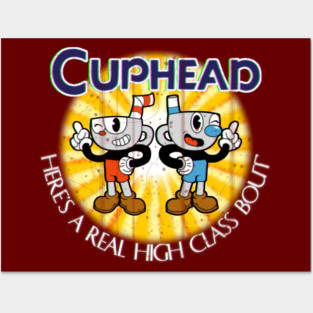 Cuphead and Mugman Posters and Art