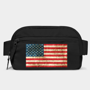Vintage Aged and Scratched American Flag Bag
