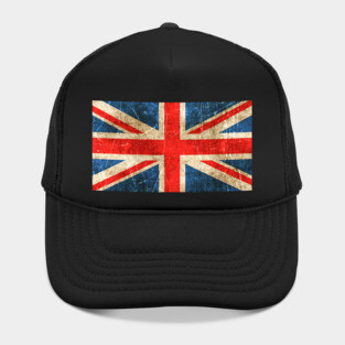 Vintage Aged and Scratched British Flag Hat