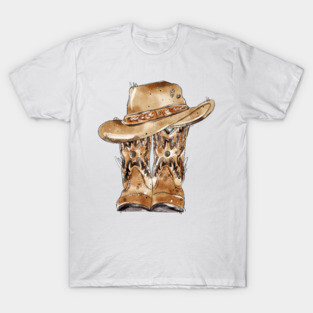 Cowboy hat with boots T-Shirt