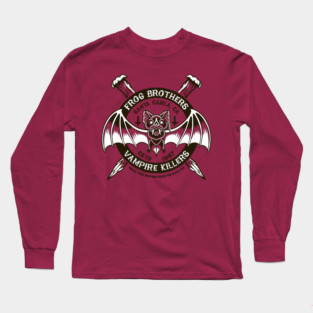 Vampire Killers (BLACK) - Retro 80's Horror Long Sleeve T-Shirt
