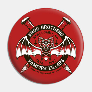 Vampire Killers (BLACK) - Retro 80's Horror Pin