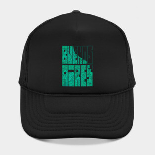 Buenos Aires, Argentina City Map Typography - Watercolor Hat