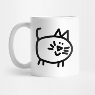 Cute Animals Round Kitty Cat Mug