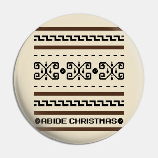 The Dude Abides Christmas - Big Lebowski Ugly Sweater, Christmas Sweater & Holiday Sweater Pin