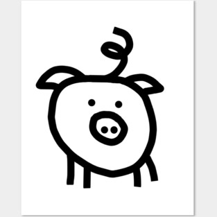 Pig Posters and Art