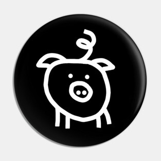 Minimal Pig in White Pin