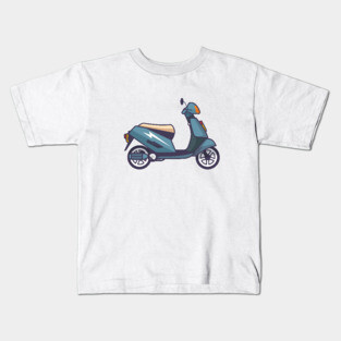 Vespa Scooter Vector Kids T-Shirt