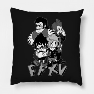 FFXV Toon! (B/W edition) Pillow