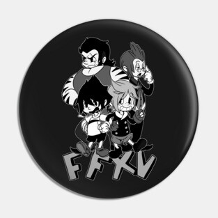 FFXV Toon! (B/W edition) Pin