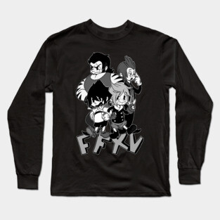 FFXV Toon! (B/W edition) Long Sleeve T-Shirt